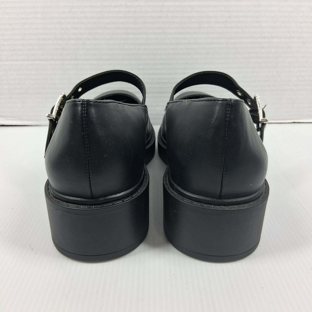 Soda Bonito-S Black Mary Jane Chunky Platform Block Heel Buckle Y2K Womens 10 - Picture 4 of 7